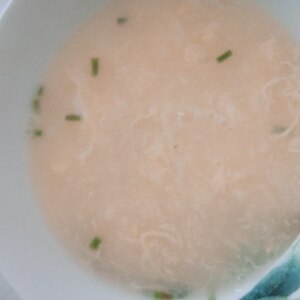 ふんわり玉子の中華春雨スープ